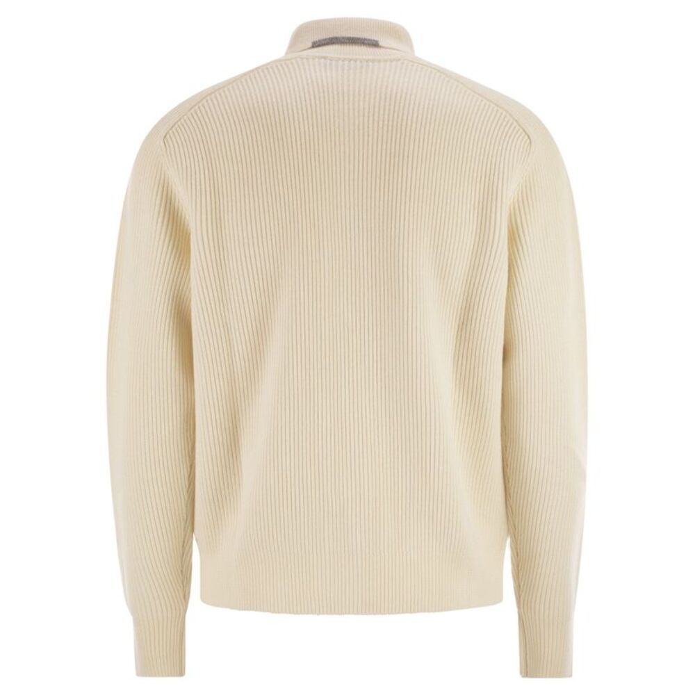 Peserico Men English Ribbed Wool Cardigan - Picture 2 of 4